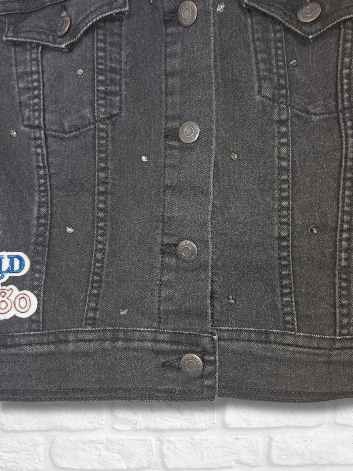 Los Angeles Dodgers Crop Denim Jacket- M/L