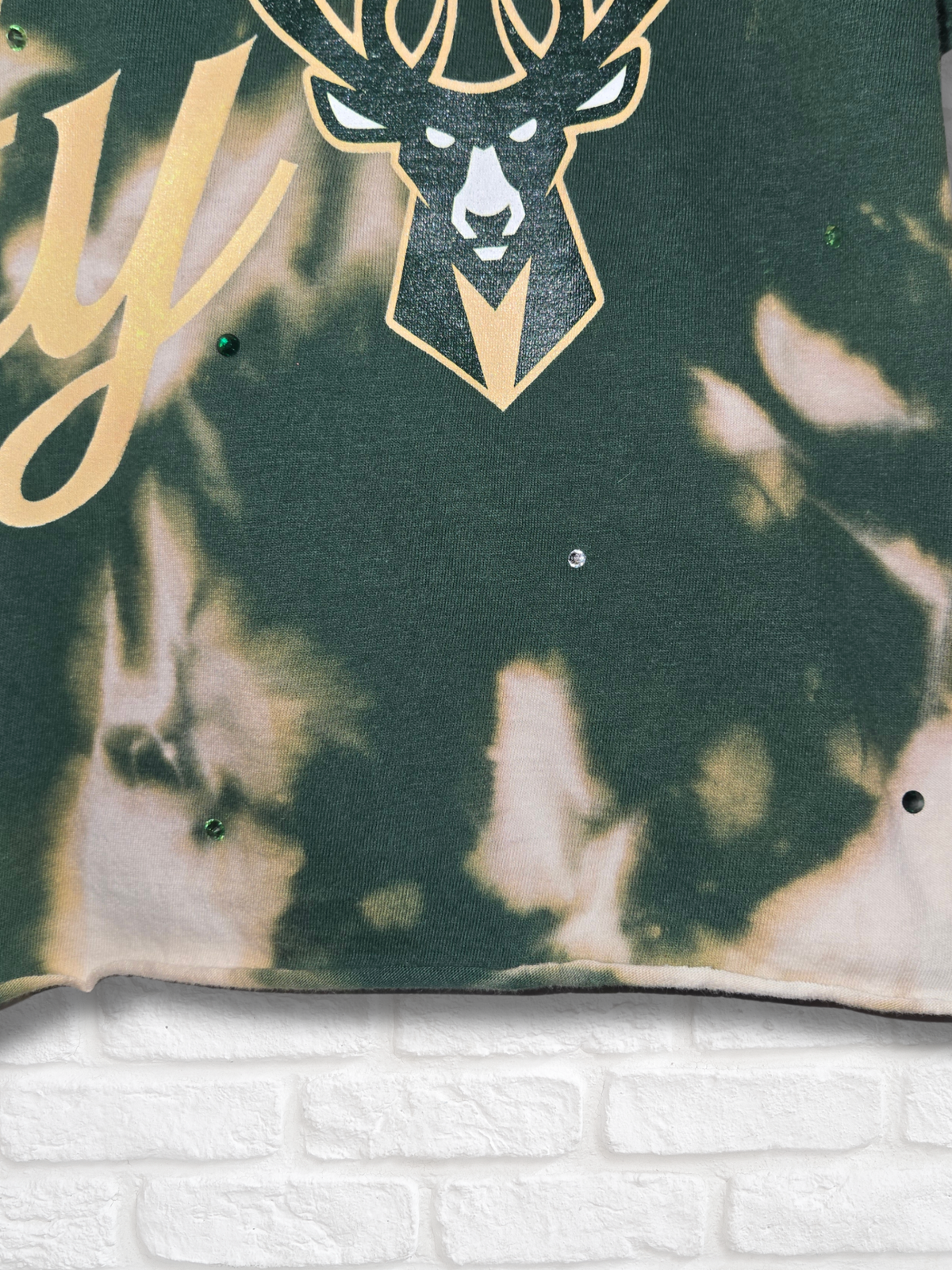 Milwaukee Bucks Crop Top- Medium