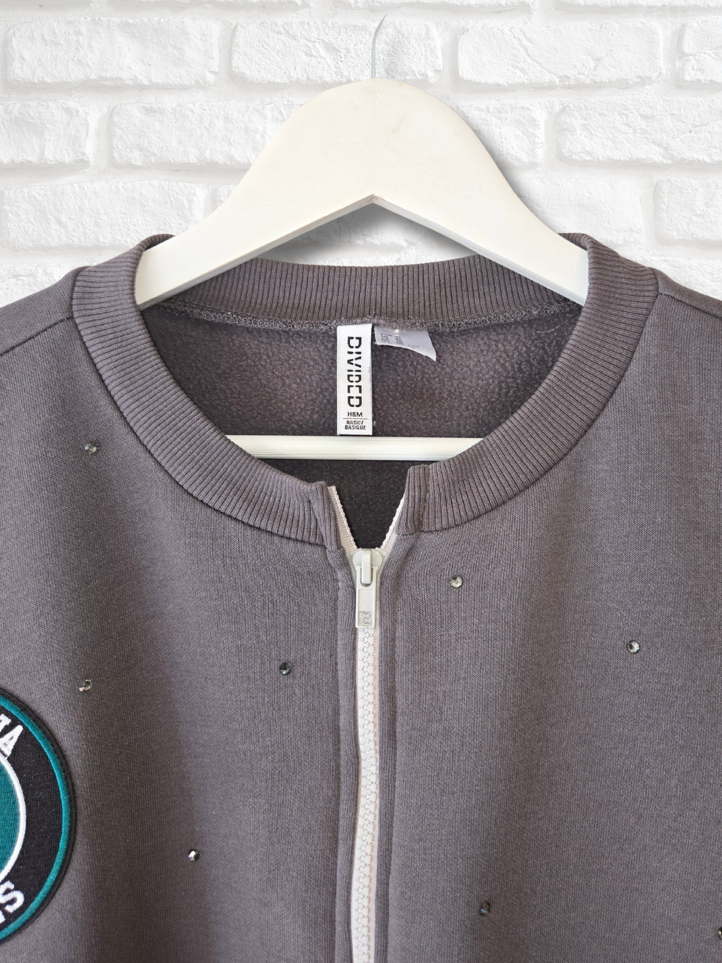 Philadelphia Eagles Crop Zip-Up Sweatshirt