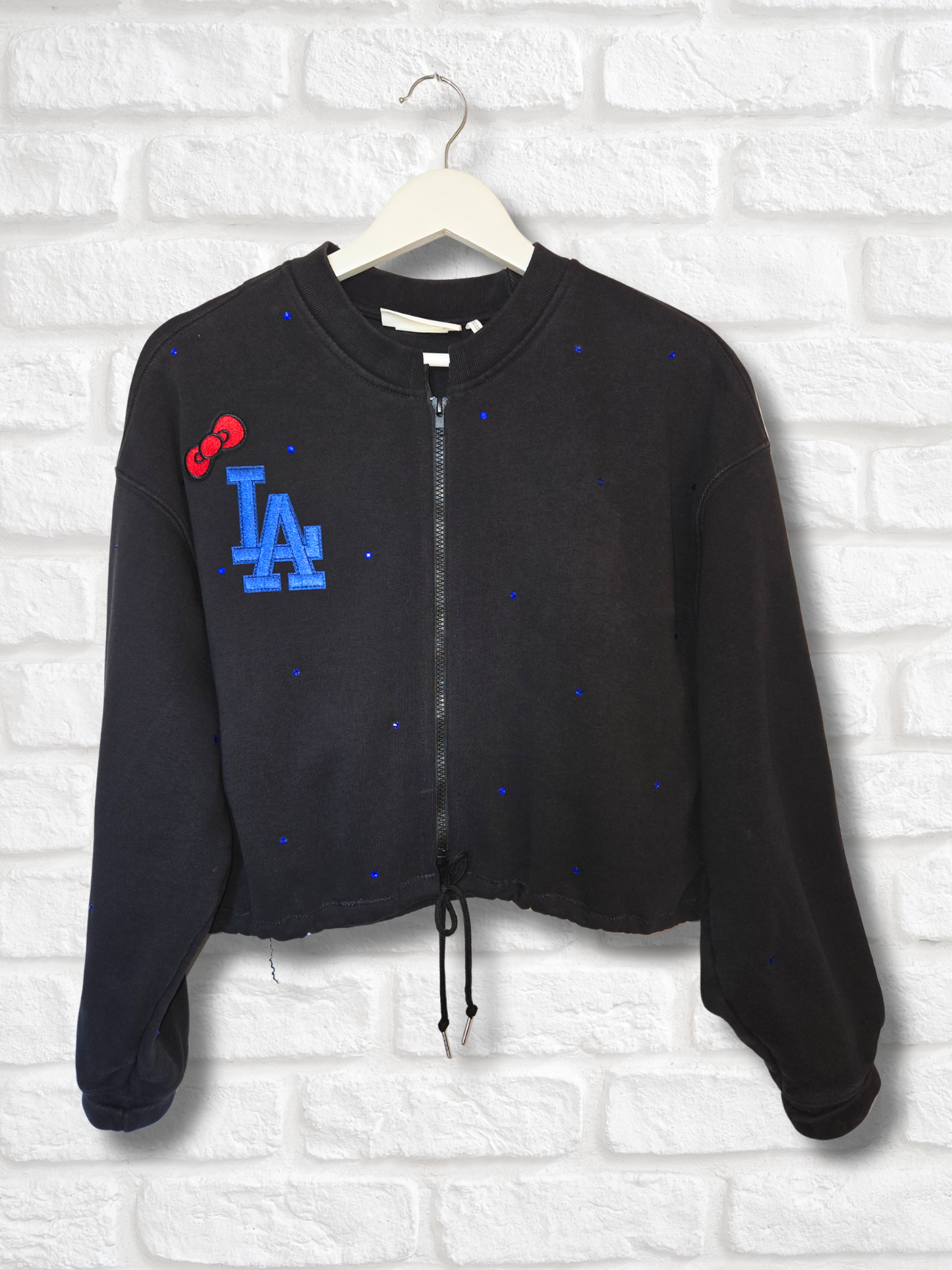 Dodgers HK Crop Zip-Up Sweatshirt