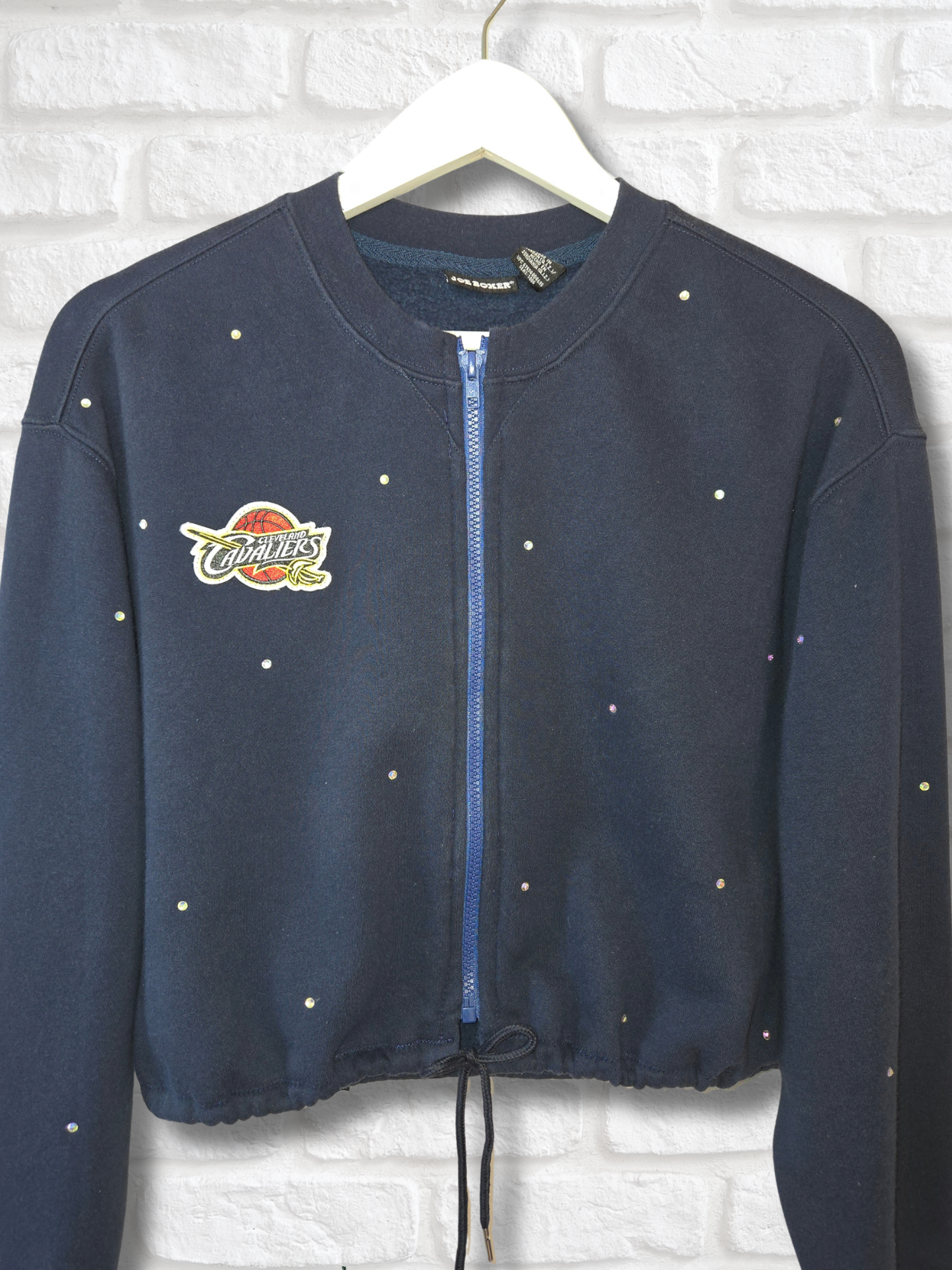 Cleveland Cavaliers Crop Zip-Up Sweatshirt - Small