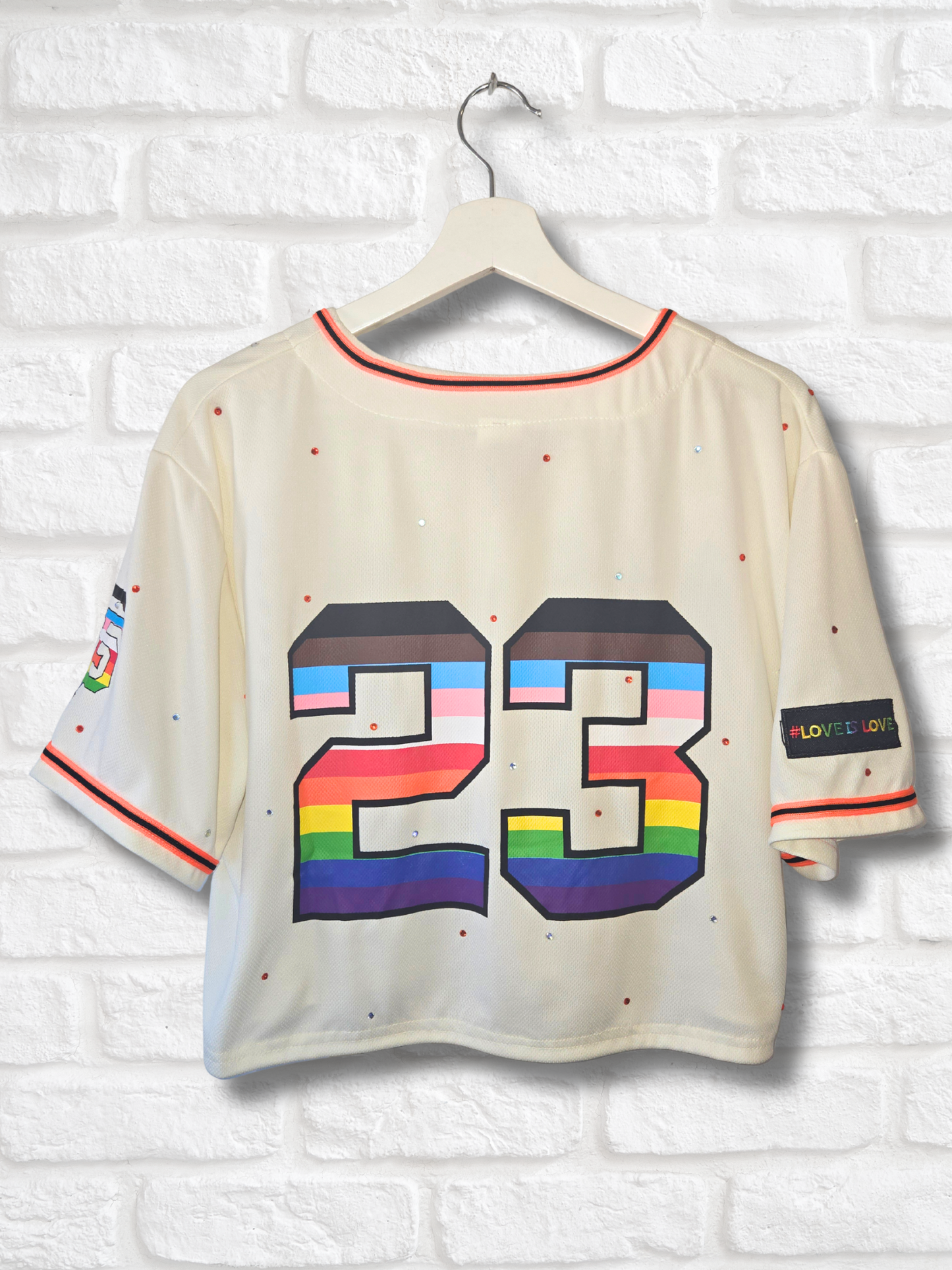 San Francisco Giants Pride Crop Jersey - Medium