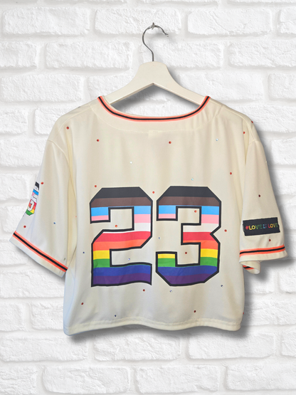 San Francisco Giants Pride Crop Jersey - Medium
