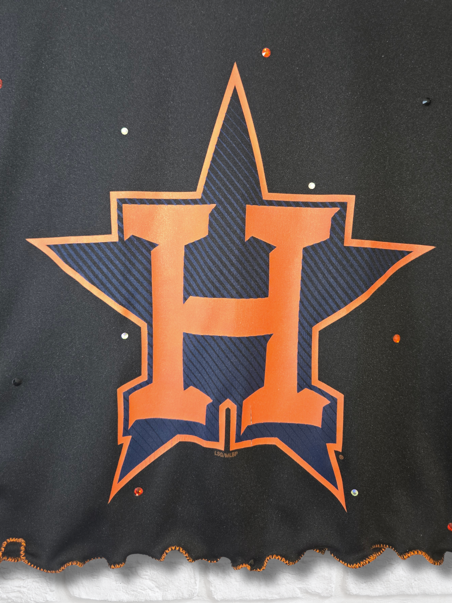 Houston Astros Ruffle Crop Top - Small