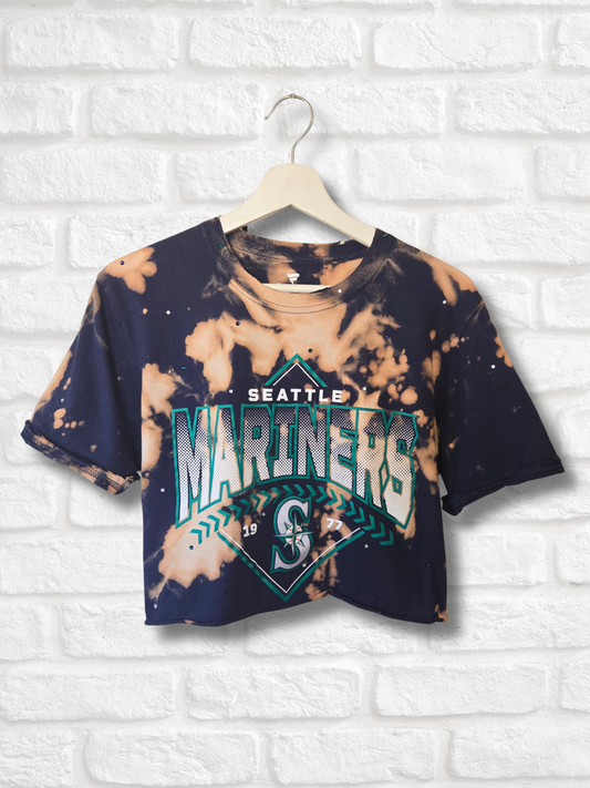 Seattle Mariners Crop Top- Medium