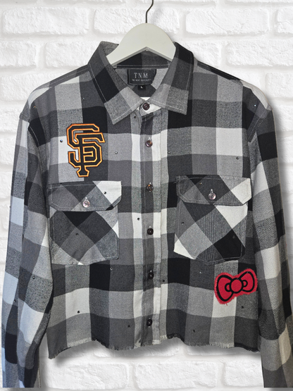 Giants HK Crop Flannel