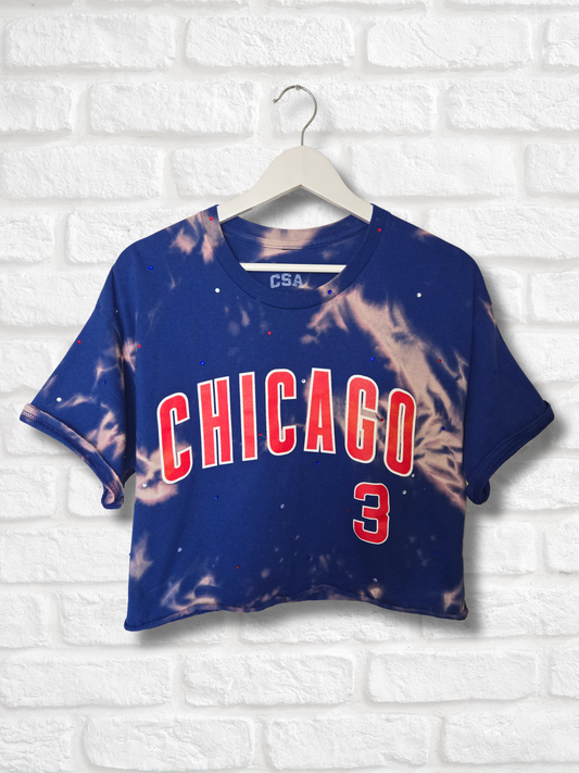 Chicago Cubs Crop Top- Large