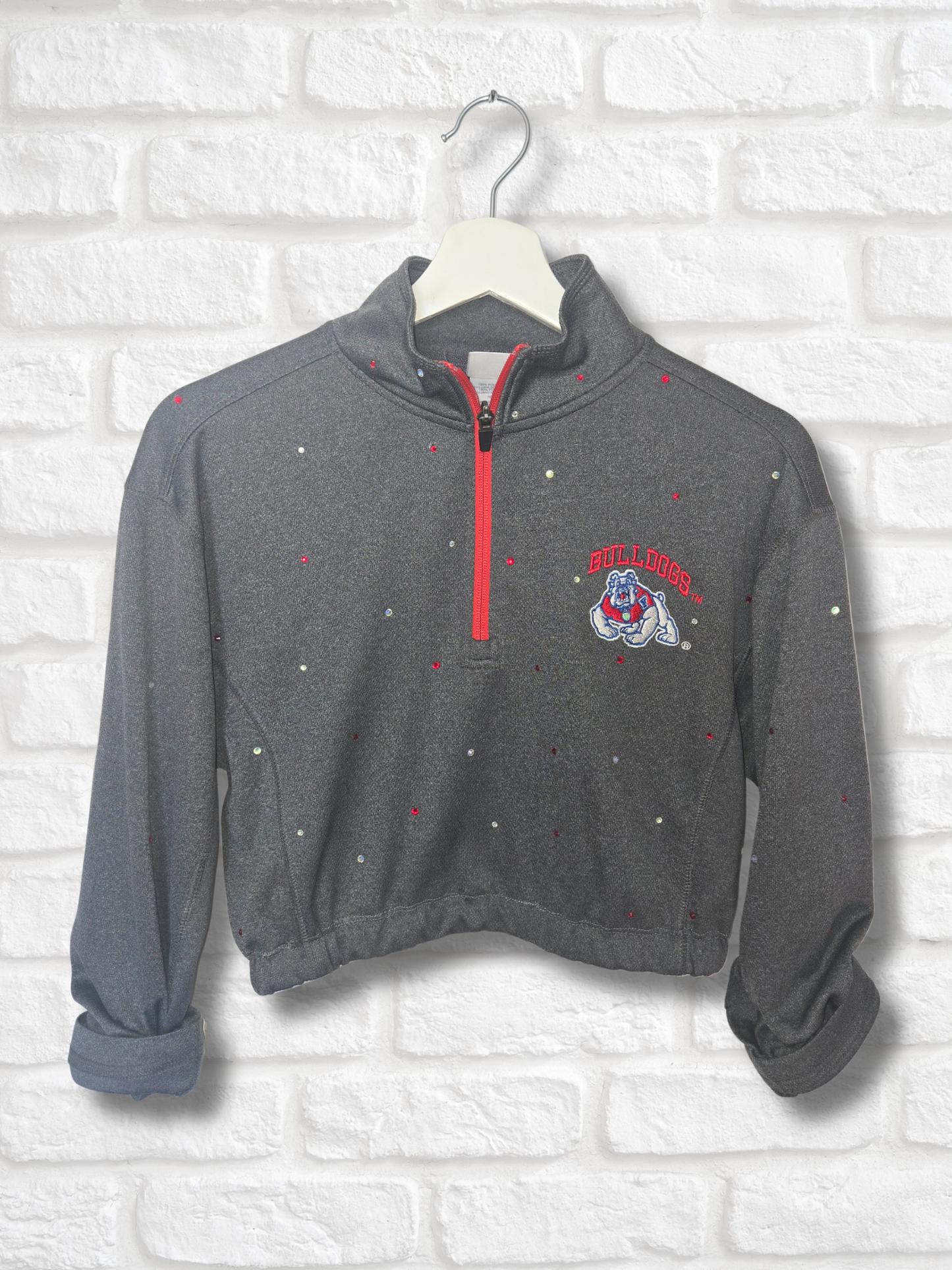 Fresno State Bulldogs Crop Pullover- Small