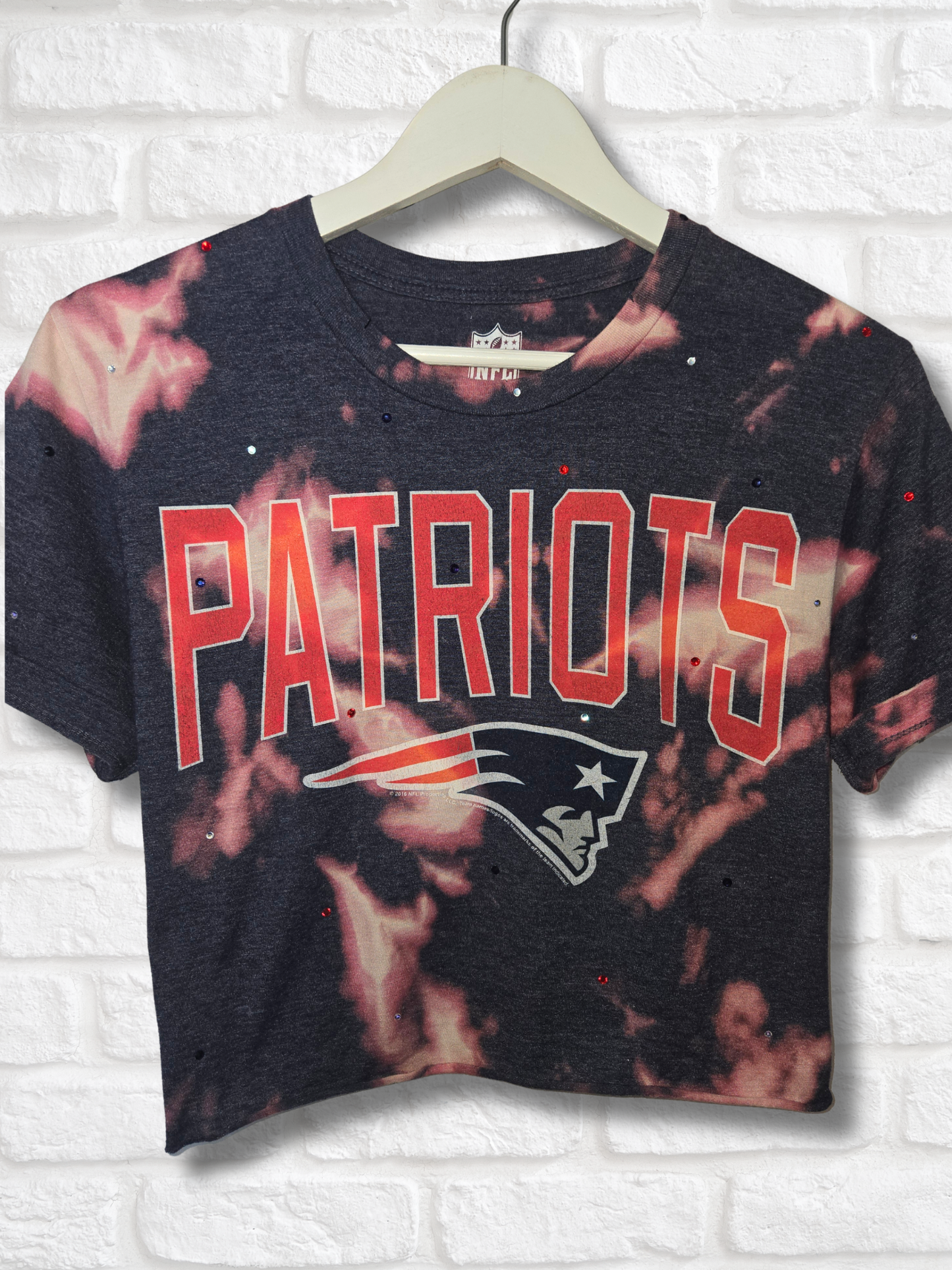 New England Patriots Crop Top- Small
