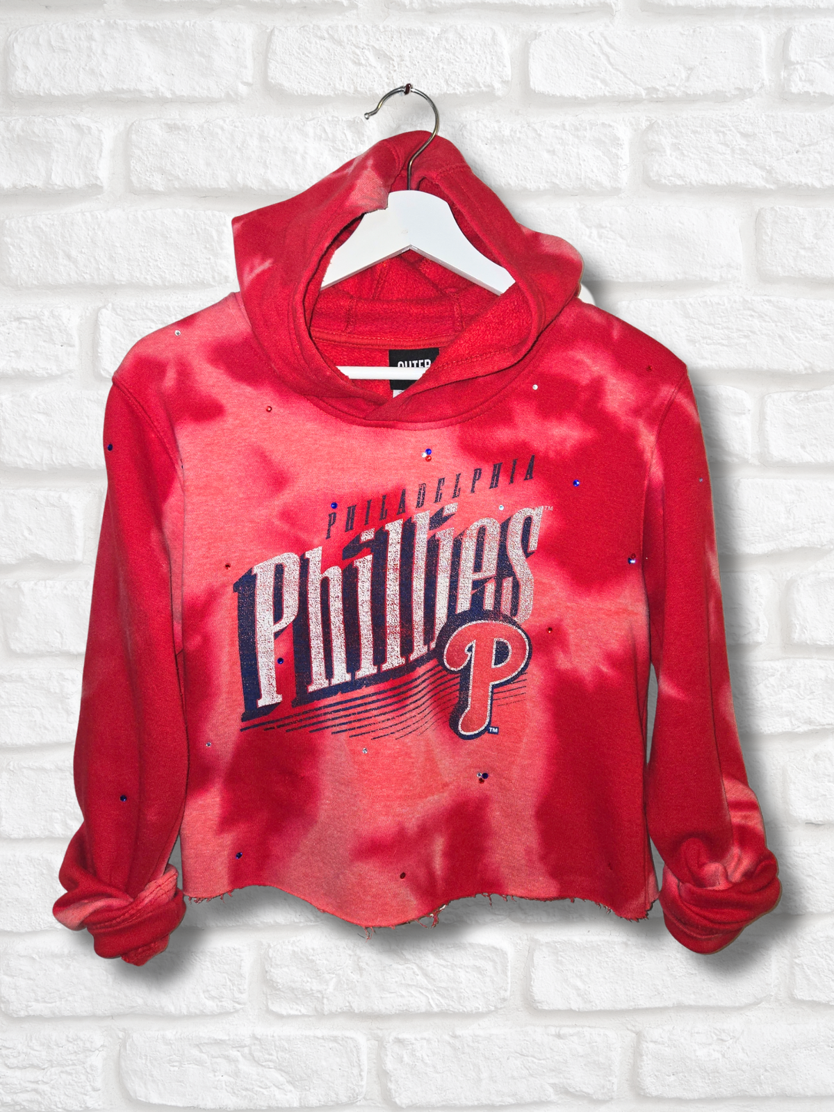 Philadelphia Phillies Crop Hoodie - Small
