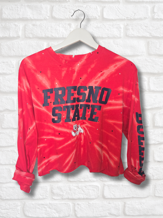 Fresno State Bulldogs Crop Top- Large