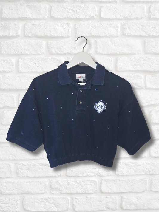 Tampa Bay Rays Crop Polo- Medium