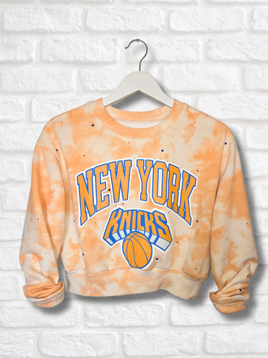 New York Knicks Crop Sweatshirt- Small