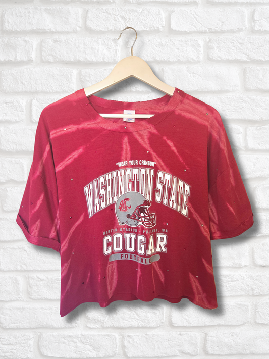 Washington State Cougars Crop Top- XL