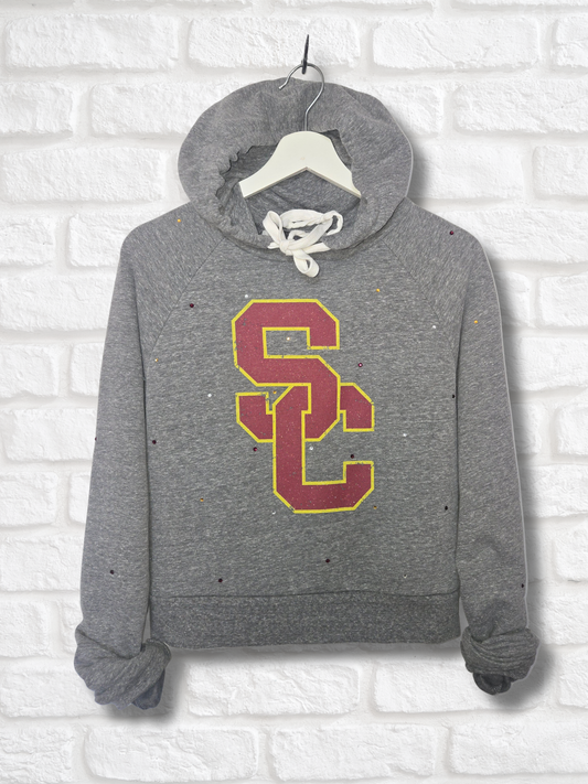 USC Trojans Crop Hoodie- Large