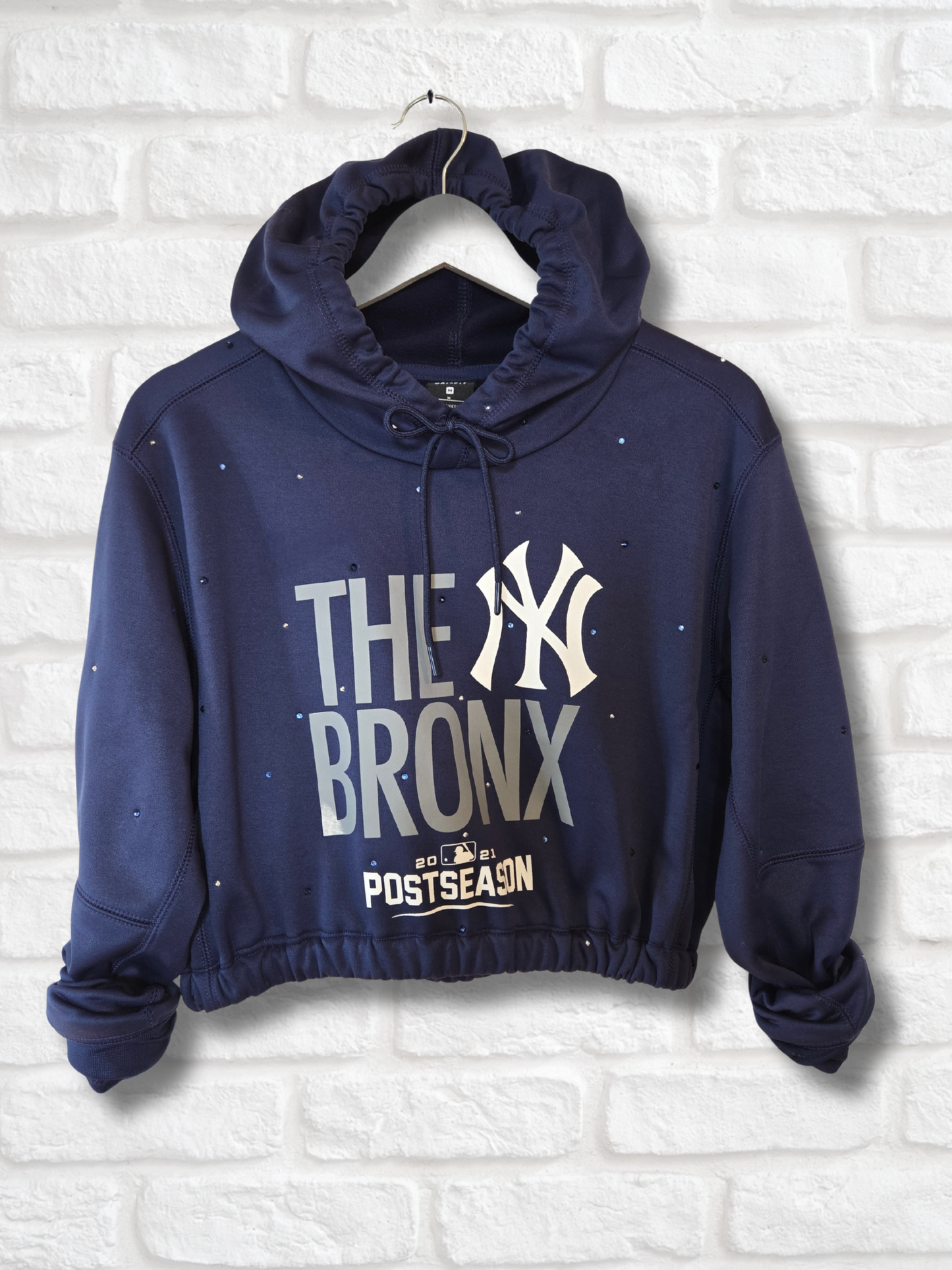 New York Yankees Crop Hoodie - S/M