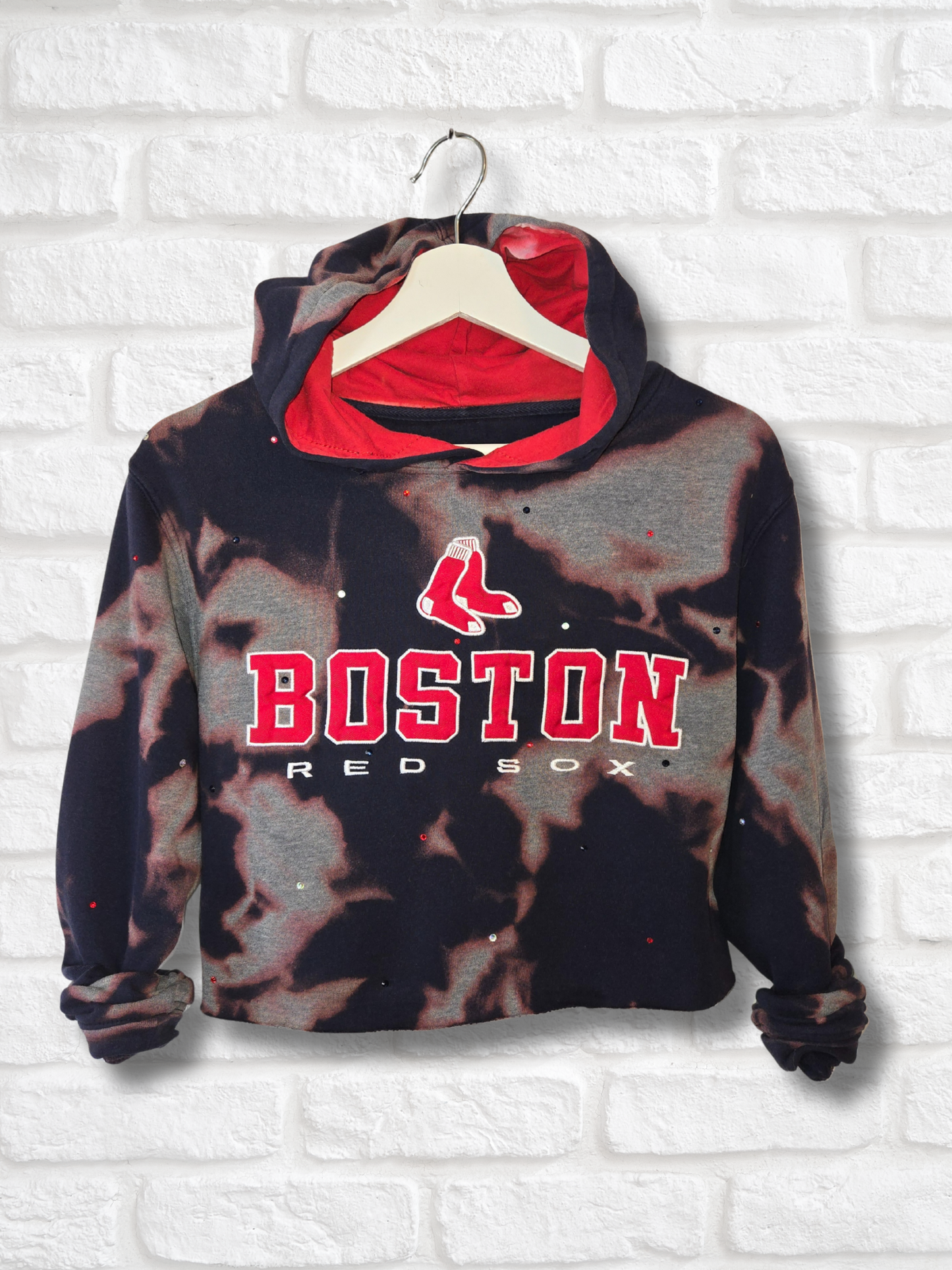 Boston Red Sox Crop Hoodie - Small