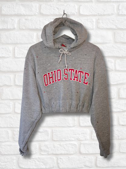Ohio State Buckeyes Crop Hoodie