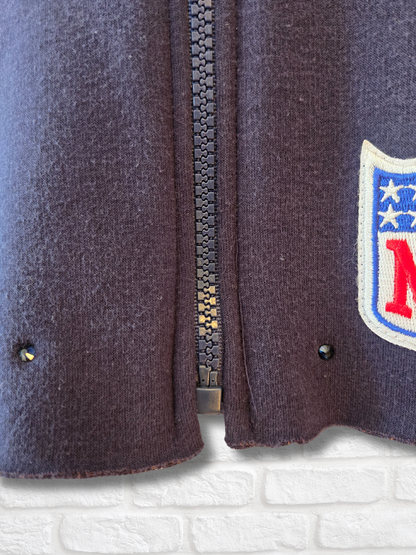 Denver Broncos Crop Zip-Up Sweatshirt