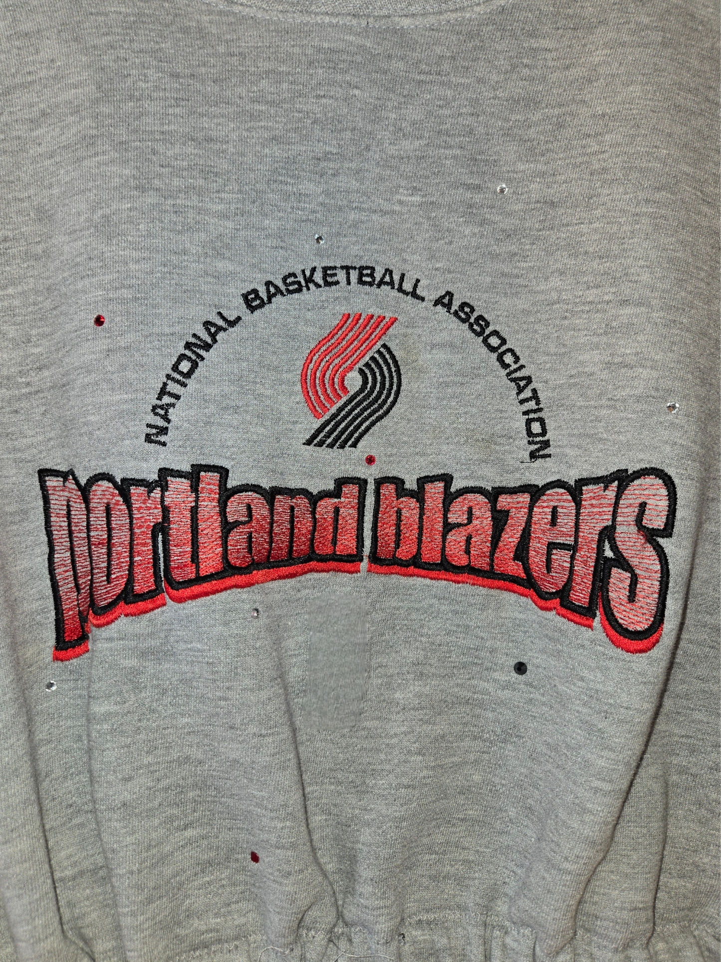 Portland Trail Blazers Crop Sweatshirt