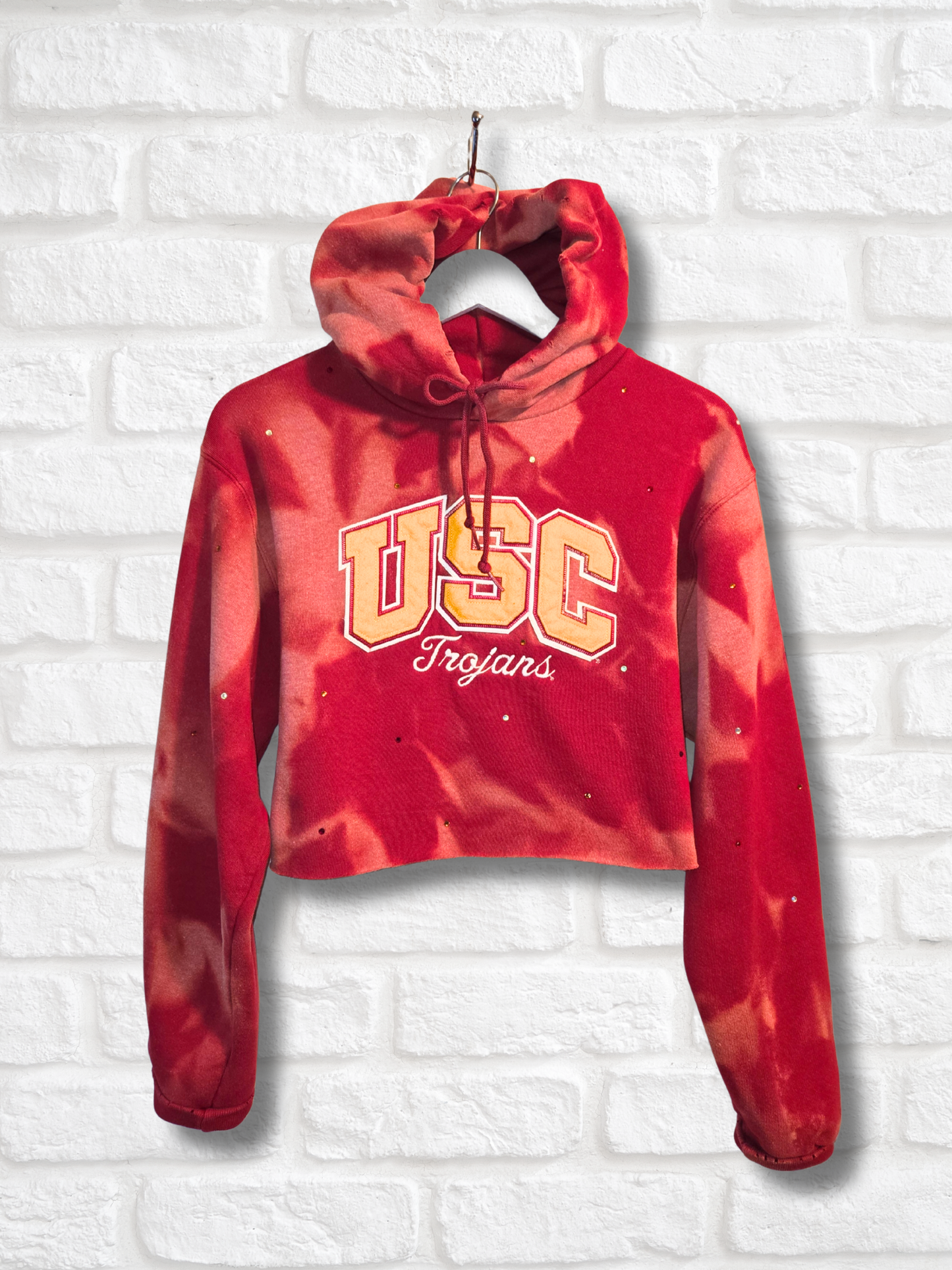 USC Trojans Crop Hoodie