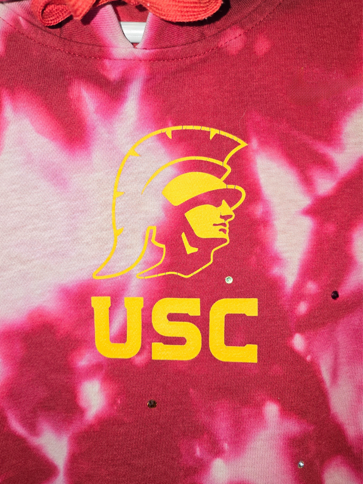 USC Trojans Crop Hoodie