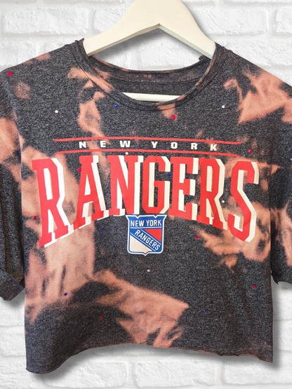 New York Rangers Crop Top