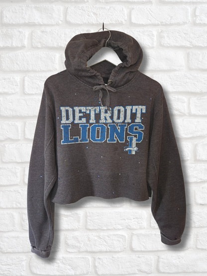 Detroit Lions Crop Hoodie