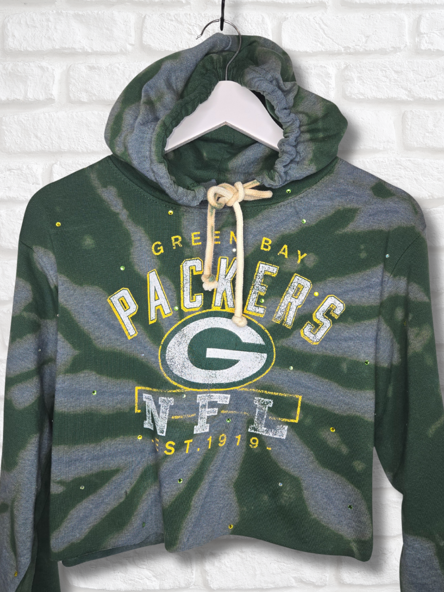 Green Bay Packers Crop Hoodie