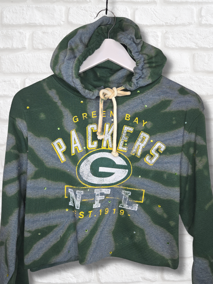 Green Bay Packers Crop Hoodie