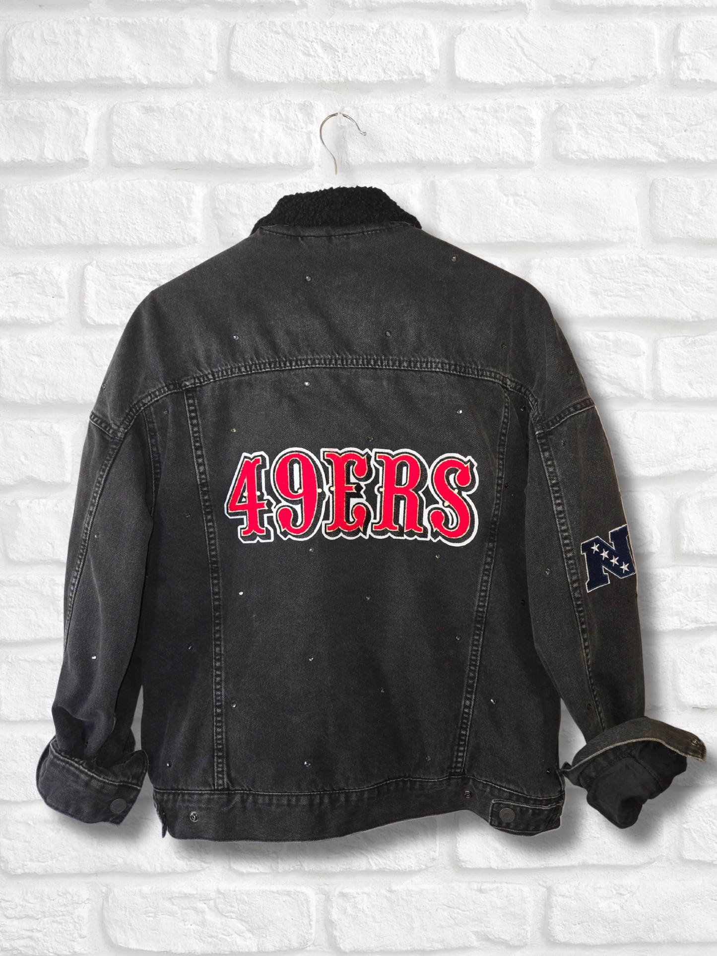 San Francisco 49ers Sherpa Lined Denim Jacket