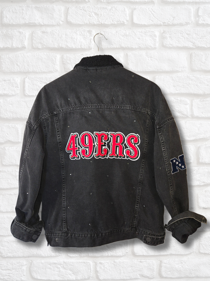San Francisco 49ers Sherpa Lined Denim Jacket