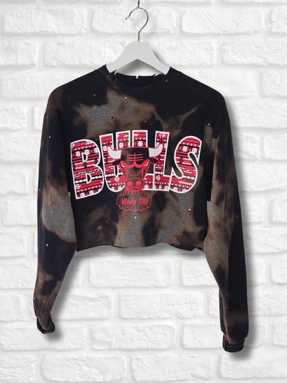 Chicago Bulls Crop Sweatshirt