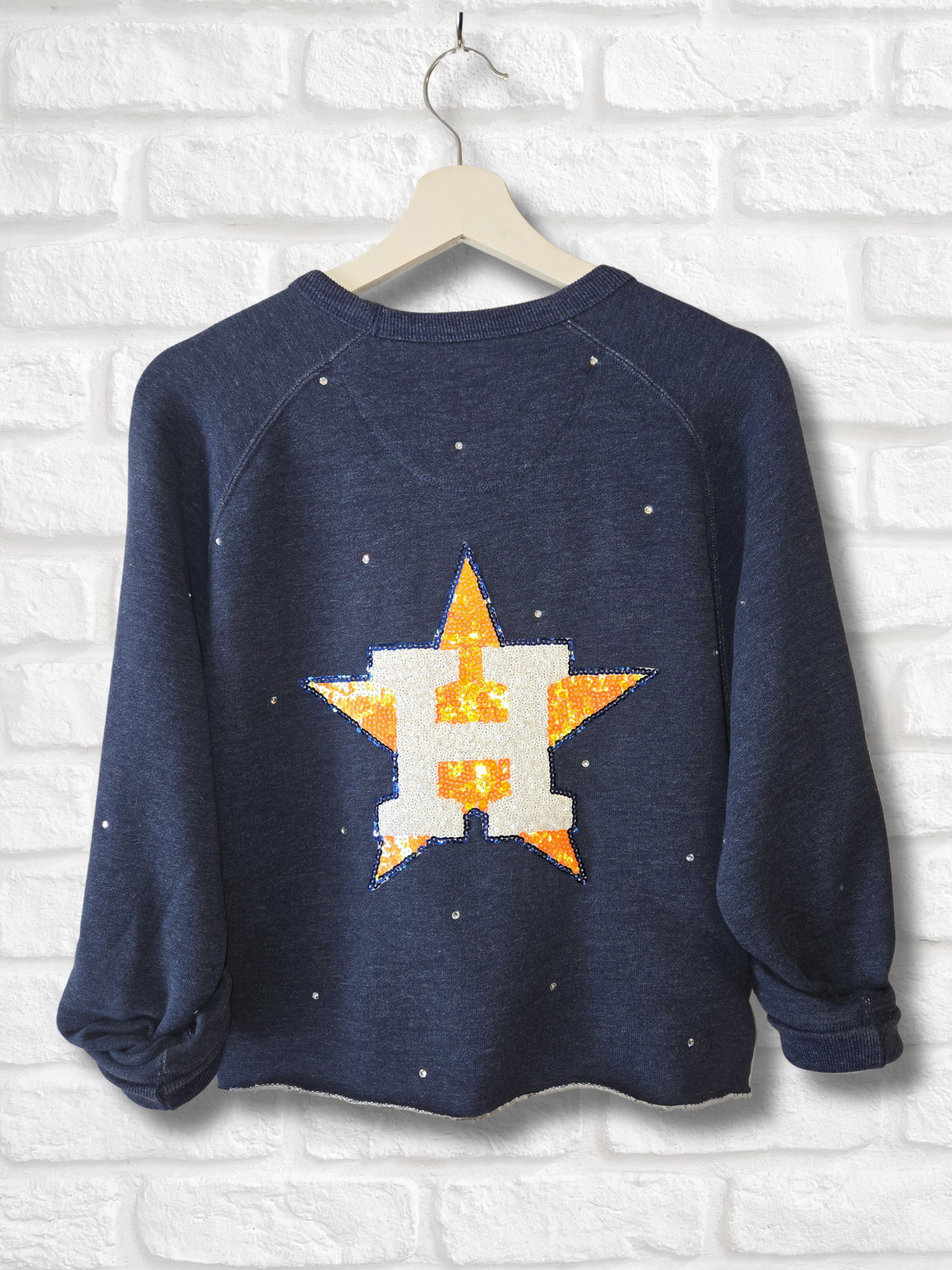 Houston Astros Crop Zip-Up Sweatshirt