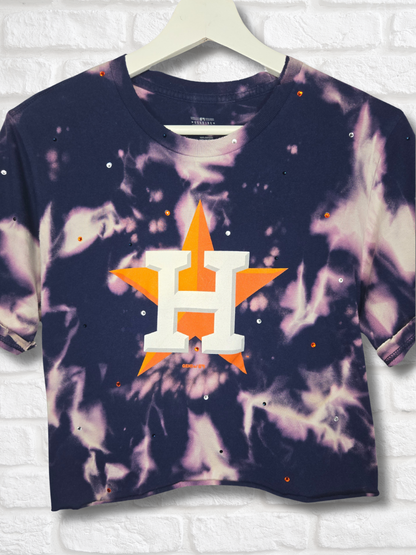 Houston Astros Crop Top- Small
