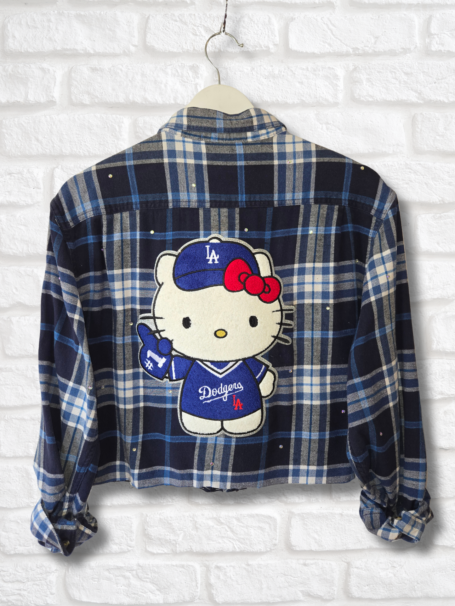 Dodgers HK Crop Flannel