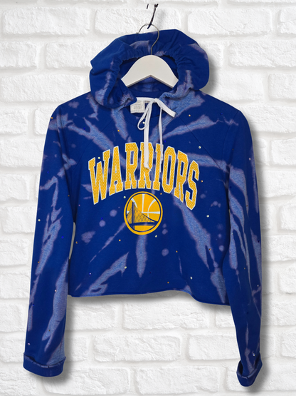 Golden State Warriors Crop Hoodie - Small