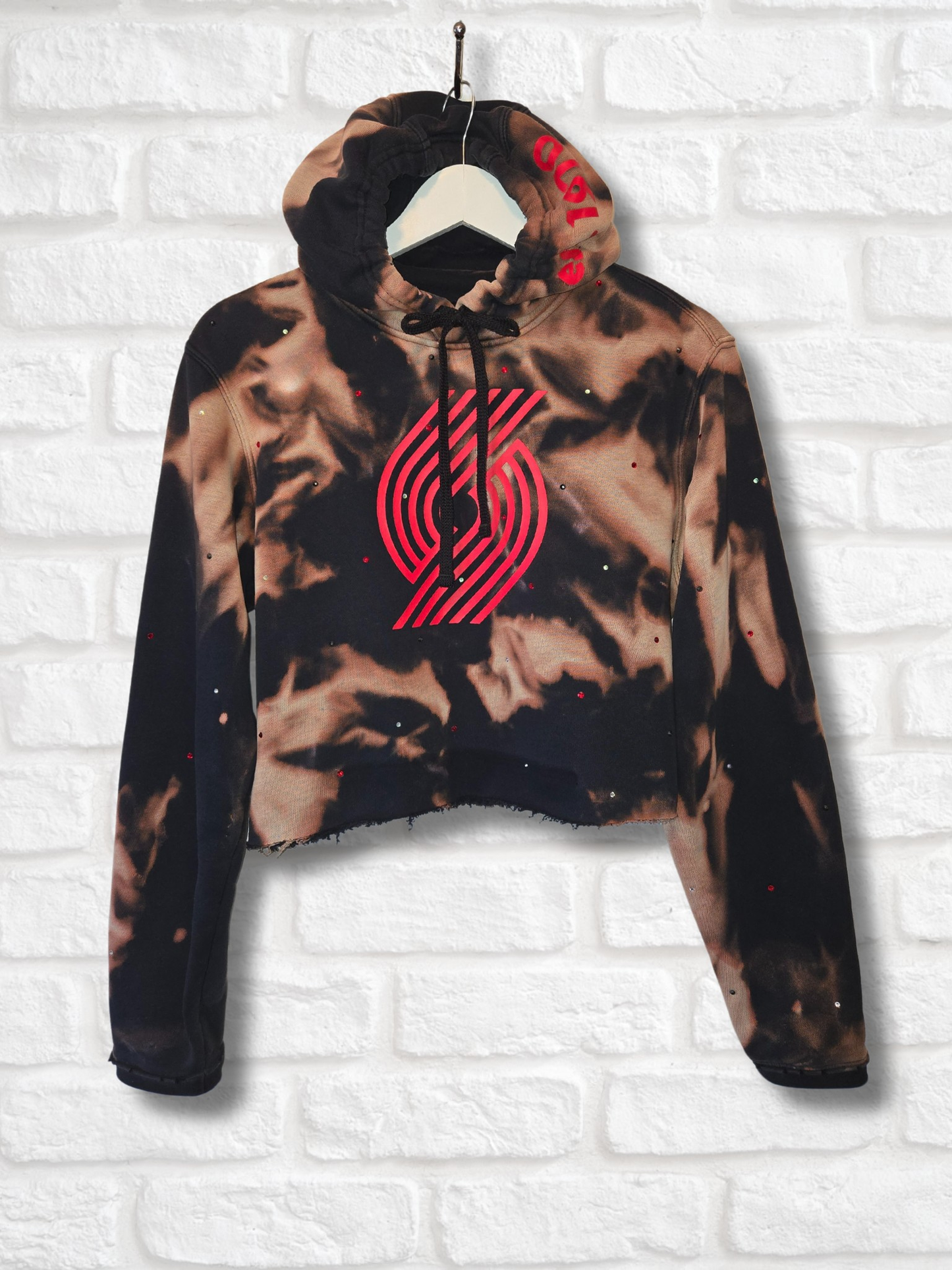 Portland Trail Blazers Crop Hoodie - Medium