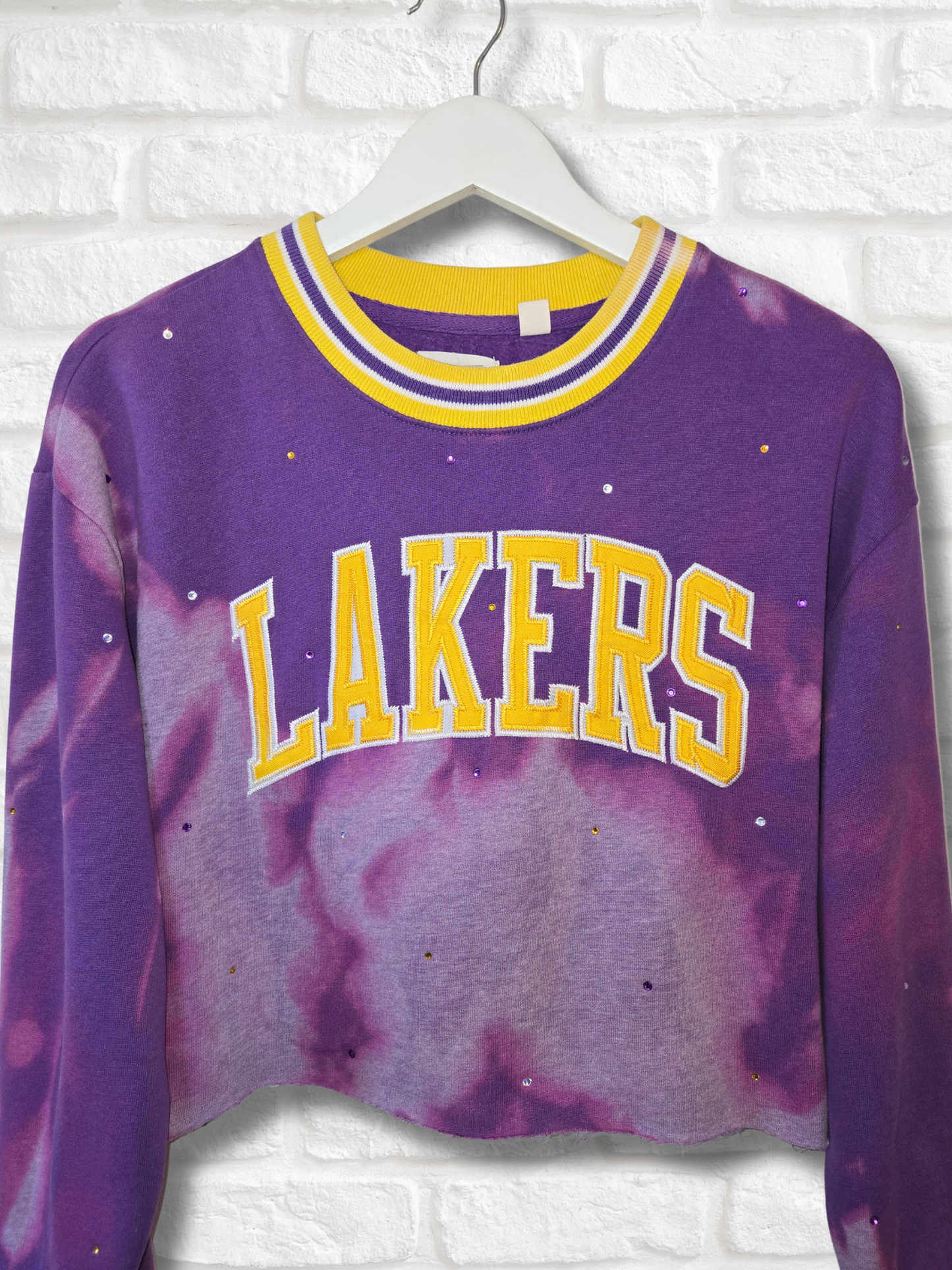 Los Angeles Lakers Crop Sweatshirt - Medium