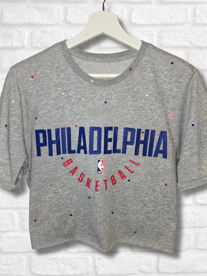 Philadelphia 76ers Crop Top - Medium