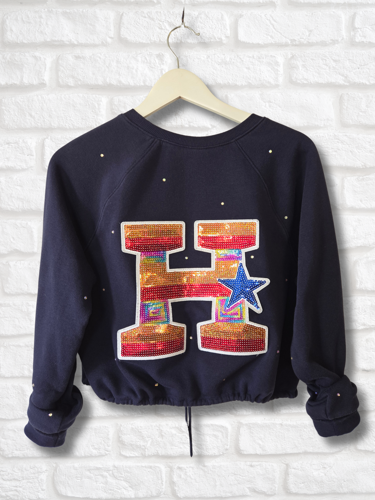Houston Astros Crop Zip-Up Sweatshirt - Small/Medium