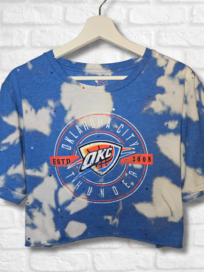 OKC Thunder Crop Top - Medium