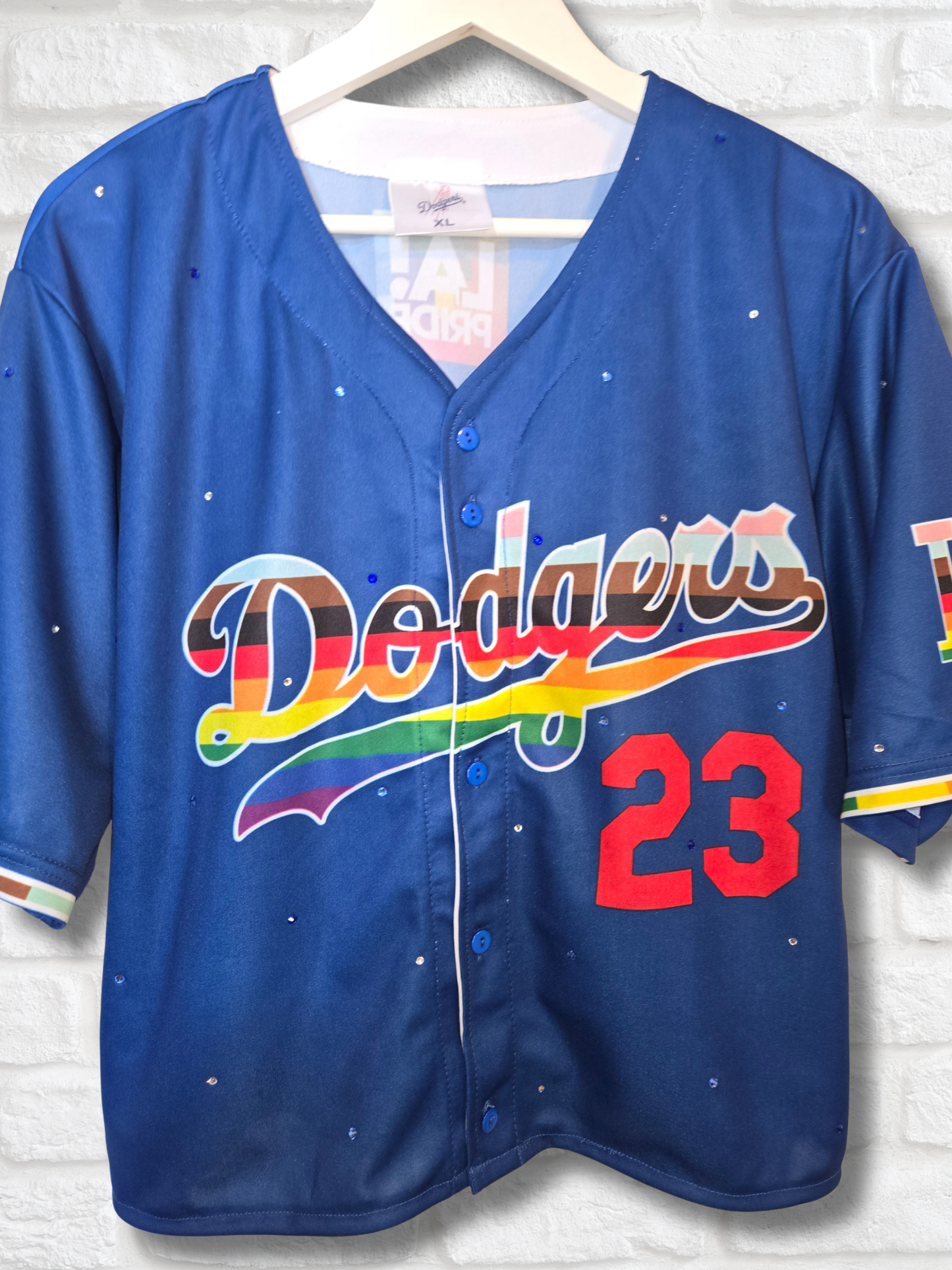 Los Angeles Dodgers Pride Crop Jersey - XL