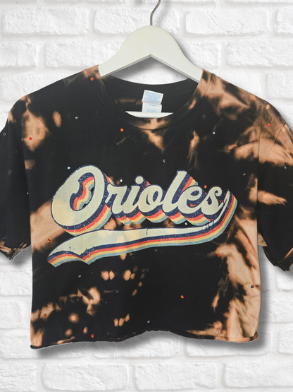 Baltimore Orioles Pride Crop Top- Medium