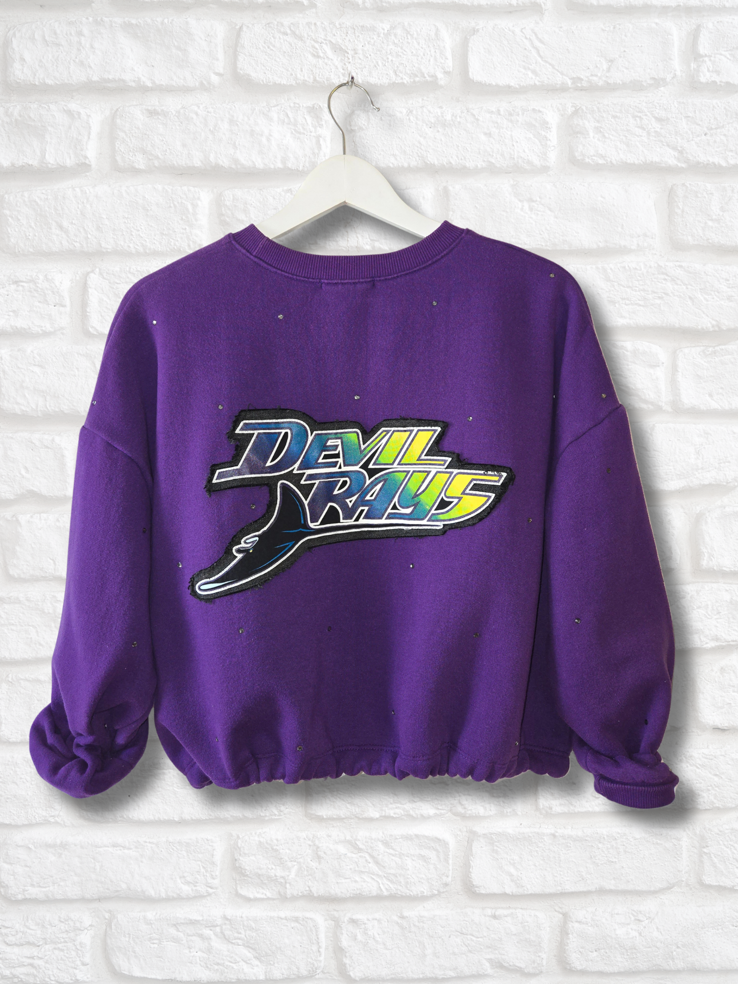 Tampa Bay Rays Crop Zip-Up Sweatshirt - L/XL