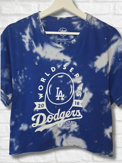 Los Angeles Dodgers Crop Top  - Large