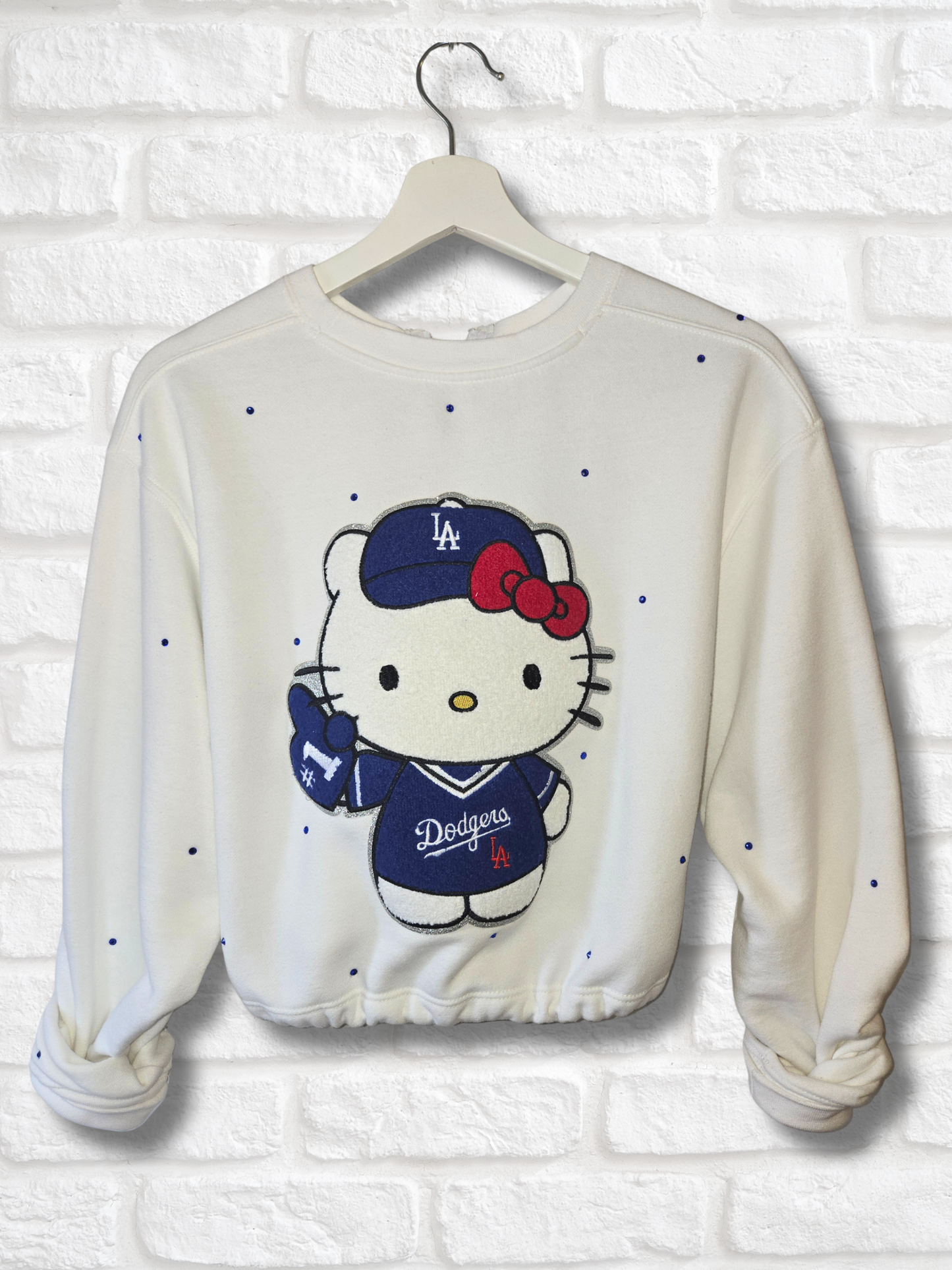 Dodgers HK Crop Zip-Up Sweatshirt