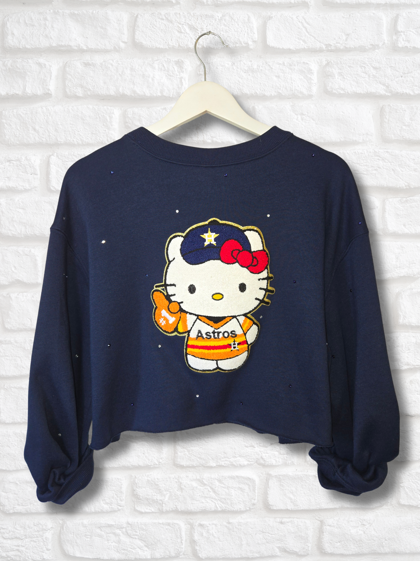 Astros HK Crop Zip-Up Sweatshirt