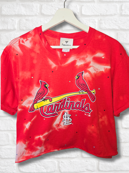 St Louis Cardinals Crop Top- Large