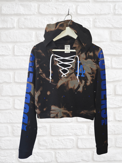 Los Angeles Dodgers Crop Hoodie - Medium